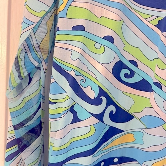 Icikuls Multi Color Long Sleeve Polyester & Spandex UPF 50+  1/4 Zip Pullover - Picture 2 of 5